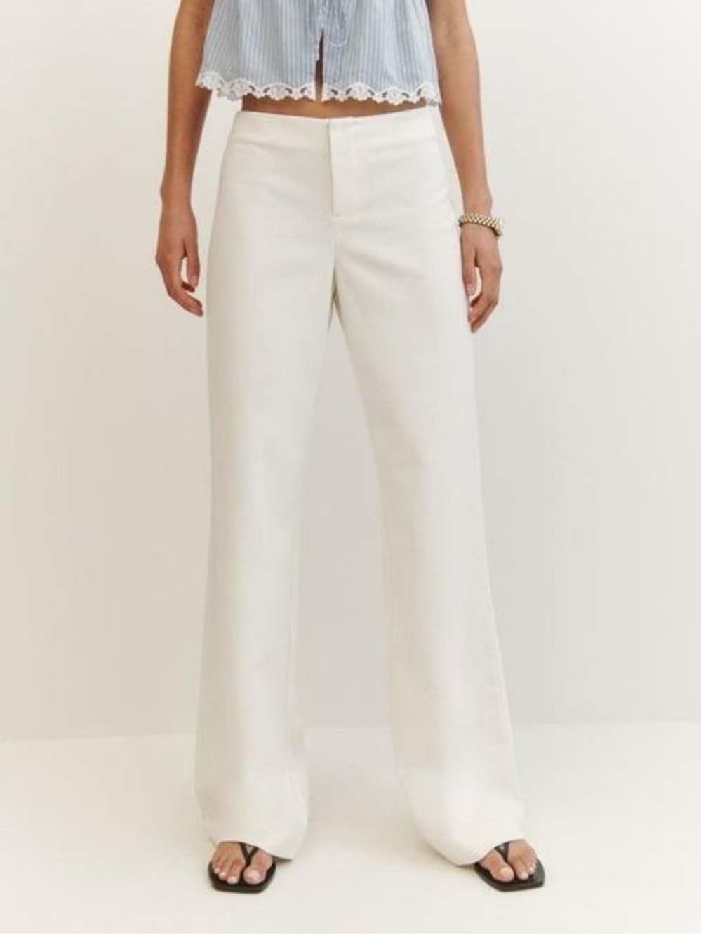 NWT Reformation Veda Low Rise Linen Pant